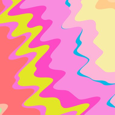 Dalgalanan bozuk çizgiler, çizgiler soyut renkli vektör dokusu, arkaplan - stok vektör çizimi, klip- sanat grafikleri