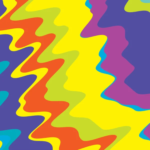 Vervormde Golvende Golvende Lijnen Strepen Abstracte Kleurrijke Vector Textuur Achtergrond — Stockvector