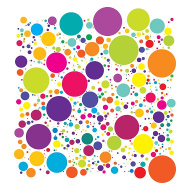 Rastgele daireler vektör deseni, doku - stok vektör çizimi, klip- sanat grafikleri