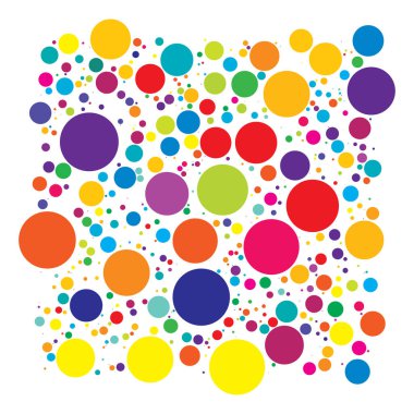 Rastgele daireler vektör deseni, doku - stok vektör çizimi, klip- sanat grafikleri