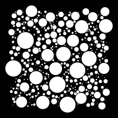 Rastgele daireler vektör deseni, doku - stok vektör çizimi, klip- sanat grafikleri