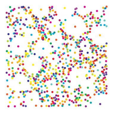 Rastgele daireler vektör deseni, doku - stok vektör çizimi, klip- sanat grafikleri