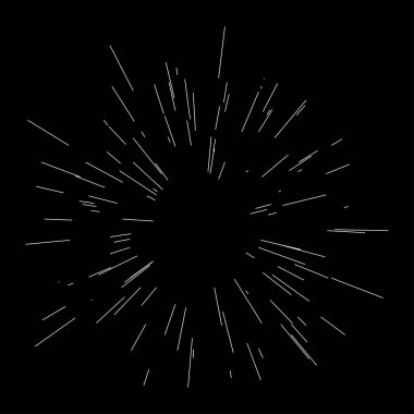 Çizgiler, ışınlar, ışınlar. Işıl ışıl, radyal güneş, rastgele çizgilerle yıldız patlaması