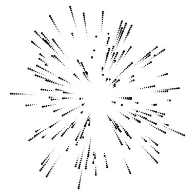 Rastgele noktalar, daireler ve polkadotlar yayılıyor, yayılıyor. Konfeti etkisi elementi