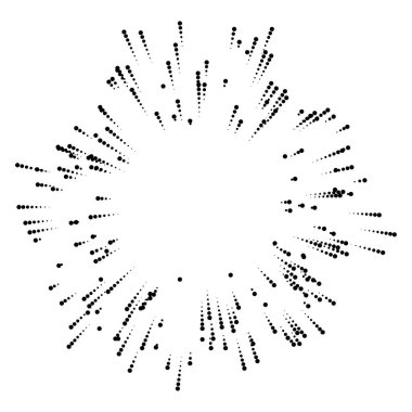Rastgele noktalar, daireler ve polkadotlar yayılıyor, yayılıyor. Konfeti etkisi elementi