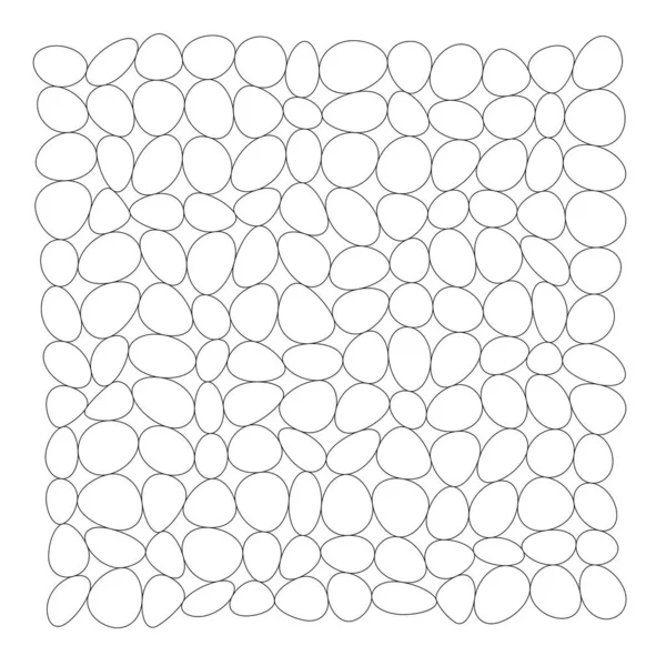 Gerundete Steine Kieselsteine Muster Und Struktur Der Felswände — Stockvektor