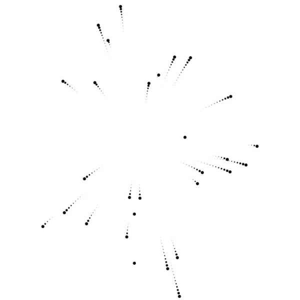 Pois Aléatoires Cercles Polkadots Propageant Rayonnant Élément Effet Confettis — Image vectorielle