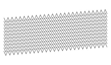 Üç boyutlu perspektifte kenarlı zig-zag, çapraz çizgiler