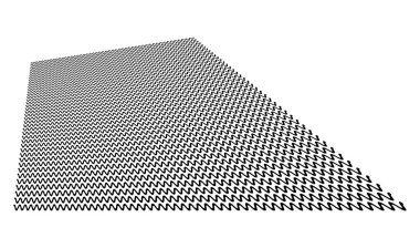 Dalgalı, dalgalı, dalgalı ve dalgalı çizgiler üç boyutlu perspektifte