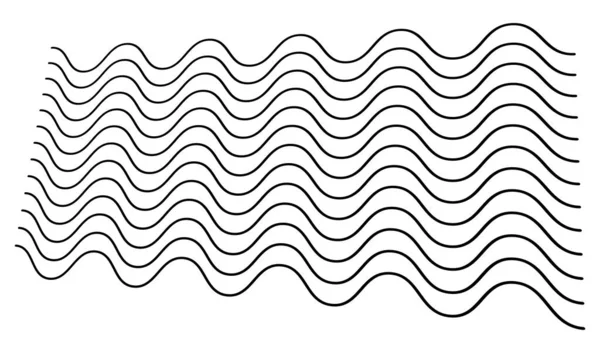 Líneas Onduladas Onduladas Onduladas Onduladas Perspectiva — Archivo Imágenes Vectoriales