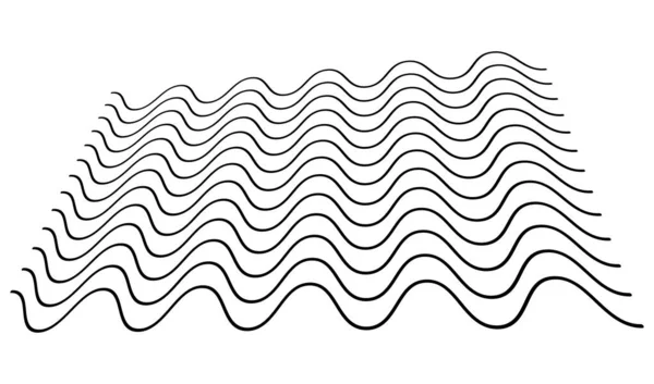 Wavy line optical design art  Illusion art Optical illusions art Op art  lessons