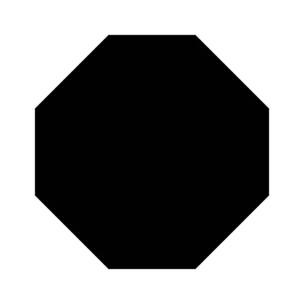 抽象幾何学的形状 角効果のあるアイコン — ストックベクタ