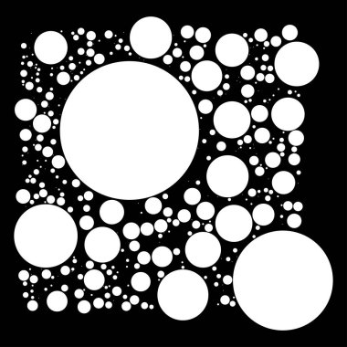 Rastgele noktalar, daireler, noktalı desen, doku vektörü. Noktalama, noktalama noktası arkaplanı