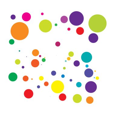 Rastgele noktalar, daireler, noktalı desen, doku vektörü. Noktalama, noktalama noktası arkaplanı