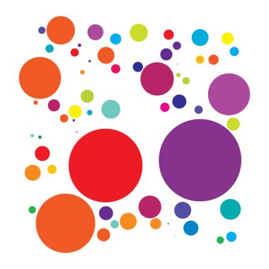 Rastgele noktalar, daireler, noktalı desen, doku vektörü. Noktalama, noktalama noktası arkaplanı