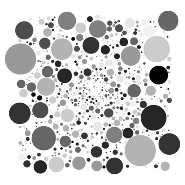 Rastgele noktalar, daireler, noktalı desen, doku vektörü. Noktalama, noktalama noktası arkaplanı