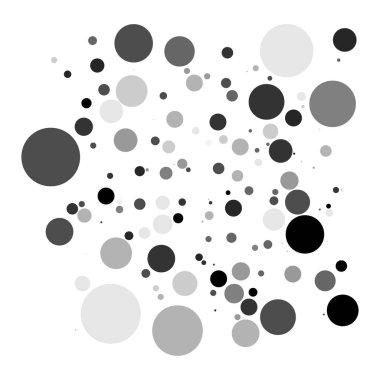 Rastgele noktalar, daireler, noktalı desen, doku vektörü. Noktalama, noktalama noktası arkaplanı