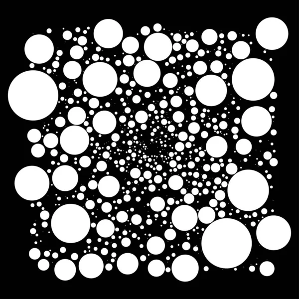 Pois Aléatoires Cercles Motif Pointillé Vecteur Texture Stipple Toile Fond — Image vectorielle
