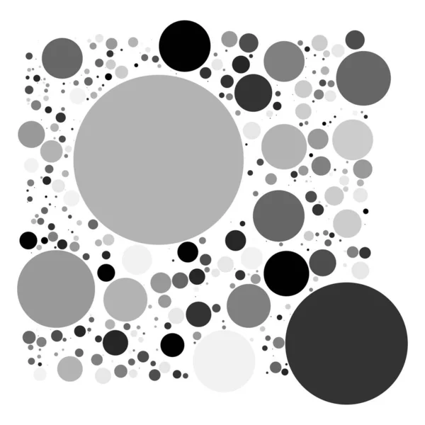 Pois Aléatoires Cercles Motif Pointillé Vecteur Texture Stipple Toile Fond — Image vectorielle