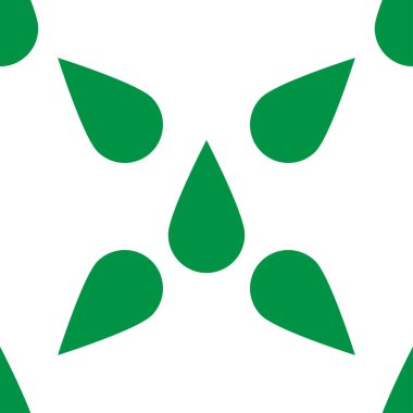 Yeşil yaprak, çiçek, bitki doğal, pürüzsüz desen. Bahçıvanlık, yeşillik, botanik doğa geçmişi - stok vektör illüstrasyonu, klip sanatları grafikleri