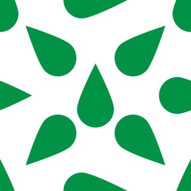 Yeşil yaprak, çiçek, bitki doğal, pürüzsüz desen. Bahçıvanlık, yeşillik, botanik doğa geçmişi - stok vektör illüstrasyonu, klip sanatları grafikleri