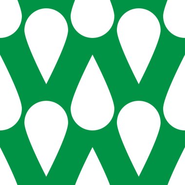 Yeşil yaprak, çiçek, bitki doğal, pürüzsüz desen. Bahçıvanlık, yeşillik, botanik doğa geçmişi - stok vektör illüstrasyonu, klip sanatları grafikleri