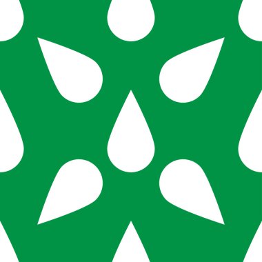 Yeşil yaprak, çiçek, bitki doğal, pürüzsüz desen. Bahçıvanlık, yeşillik, botanik doğa geçmişi - stok vektör illüstrasyonu, klip sanatları grafikleri