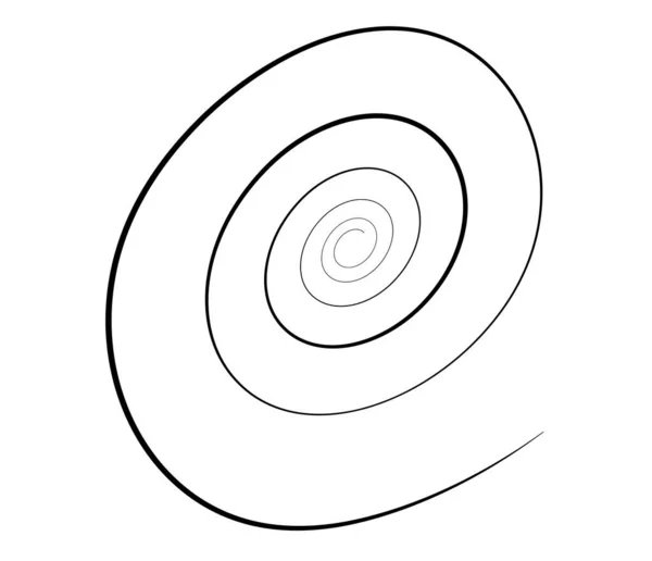 Main Levée Spirale Dessinée Main Tourbillon Élément Tourbillonnant Volute Hélice — Image vectorielle