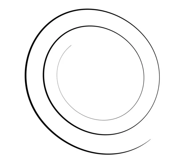 Main Levée Spirale Dessinée Main Tourbillon Élément Tourbillonnant Volute Hélice — Image vectorielle