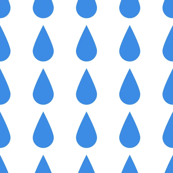 Природные Голубые Капли Воды Жидкости Жидкости Аква Бесшовный Узор Фон — стоковый вектор