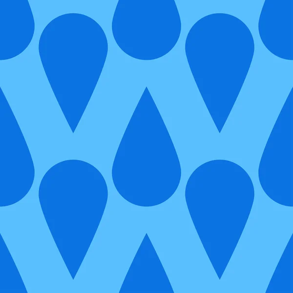 Naturliga Blå Droppar Vatten Vätska Vätska Och Aqua Sömlöst Mönster — Stock vektor