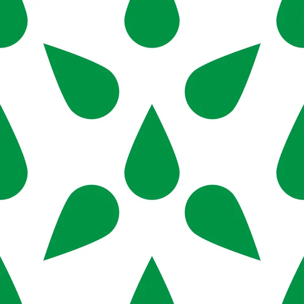 Feuille Verte Fleur Motif Naturel Sans Couture Herbe Jardinage Feuillage — Image vectorielle