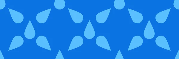 Naturliga Blå Droppar Vatten Vätska Vätska Och Aqua Sömlösa Mönster — Stock vektor