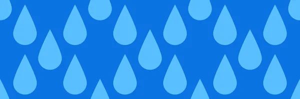 Naturliga Blå Droppar Vatten Vätska Vätska Och Aqua Sömlösa Mönster — Stock vektor
