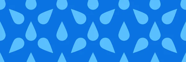 Φυσικές Μπλε Σταγόνες Νερού Υγρού Υγρού Και Aqua Αδιάλειπτη Μοτίβο — Διανυσματικό Αρχείο