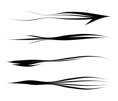 Kıvırt, salla kıvrımlı çizgiler, çizgiler ayırıcı ayarlandı