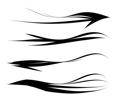 Kıvırt, salla kıvrımlı çizgiler, çizgiler ayırıcı ayarlandı