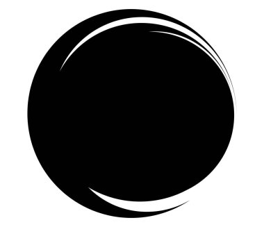 Siyah ve beyaz soyut çemberler. Dairesel spiral, girdap, girdap ve girdap tasarım elementleri