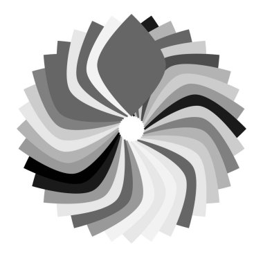 Dairesel, radyal motif, mandala simgesi - stok vektör illüstrasyonu, klip- sanat grafikleri