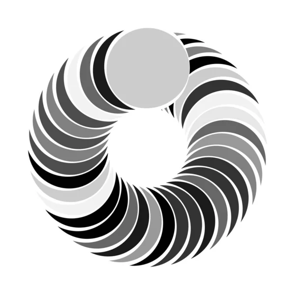 Κυκλικό Ακτινικό Μοτίβο Εικονίδιο Mandala Εικονογράφηση Διάνυσμα Αρχείου Γραφικά Clip — Διανυσματικό Αρχείο