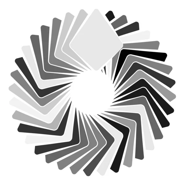 Circolare Motivo Radiale Icona Mandala Illustrazione Vettoriale Stock Grafica Clip — Vettoriale Stock