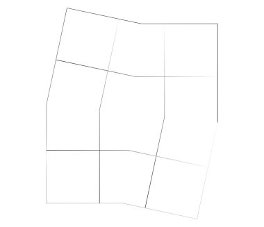 Ayna, ince düzensiz ızgara, ızgara, ızgara ve kafes geometrik vektör ögesi, desen, doku