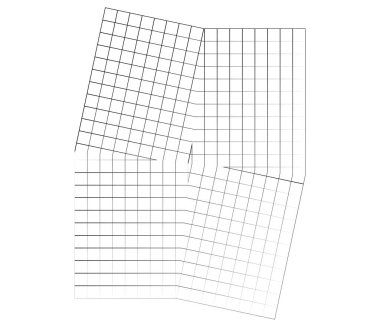 Ayna, ince düzensiz ızgara, ızgara, ızgara ve kafes geometrik vektör ögesi, desen, doku