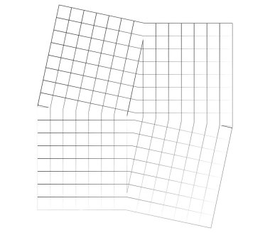 Ayna, ince düzensiz ızgara, ızgara, ızgara ve kafes geometrik vektör ögesi, desen, doku