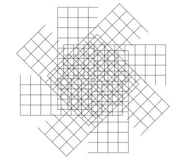 Ayna, ince düzensiz ızgara, ızgara, ızgara ve kafes geometrik vektör ögesi, desen, doku