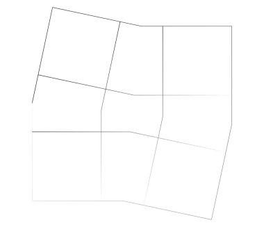 Ayna, ince düzensiz ızgara, ızgara, ızgara ve kafes geometrik vektör ögesi, desen, doku