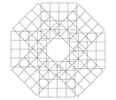 Ayna, ince düzensiz ızgara, ızgara, ızgara ve kafes geometrik vektör ögesi, desen, doku