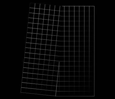 Ayna, ince düzensiz ızgara, ızgara, ızgara ve kafes geometrik vektör ögesi, desen, doku