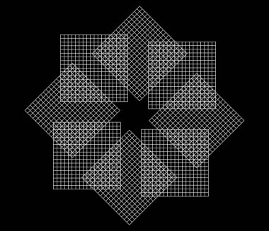 Ayna, ince düzensiz ızgara, ızgara, ızgara ve kafes geometrik vektör ögesi, desen, doku