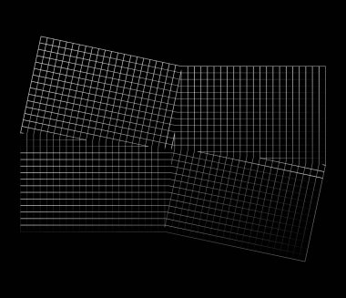 Ayna, ince düzensiz ızgara, ızgara, ızgara ve kafes geometrik vektör ögesi, desen, doku
